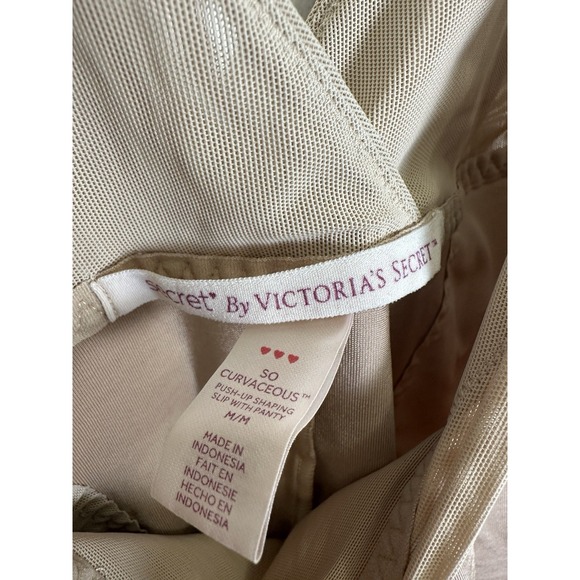 Victoria's Secret Push Up Shaping‎ Slip Beige Tan Nude SO CURVACEOUS Medium - Picture 9 of 10